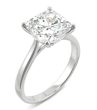 Moissanite Cushion Solitaire Ring (3-1/3 ct. tw.) 14k White, Yellow or Rose Gold