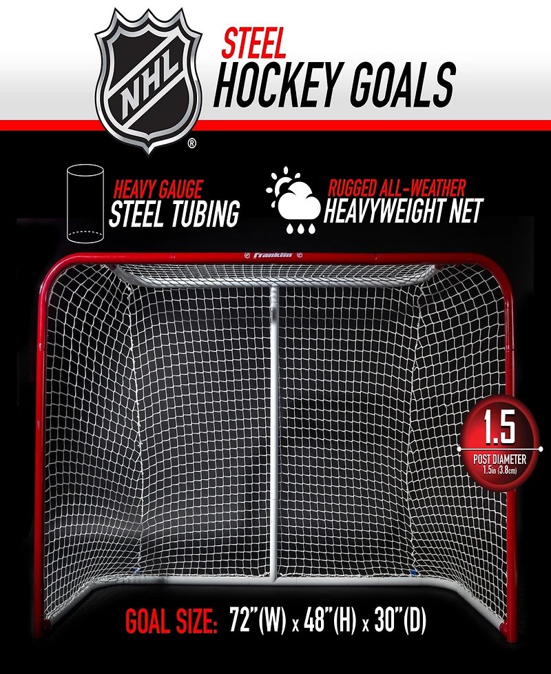 Franklin Sports Nhl Champ Steel Goal 72X48