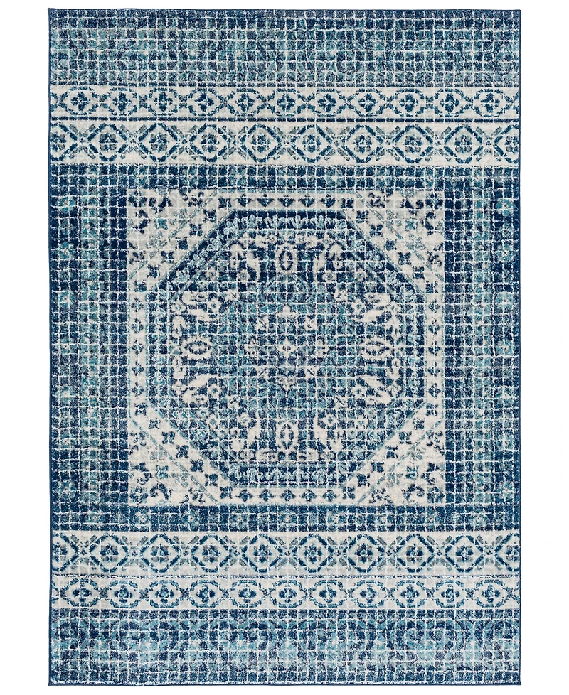 Livabliss Harput Hap-1081 Dark Blue 5'3" x 7'3" Area Rug