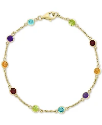 Effy Multi-Gemstone Link Bracelet (2-1/2 ct. t.w.) in 14k Gold. (Also available in 14k Rose Gold)