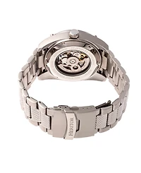 Heritor Automatic Daniels Silver Stainless Steel Watches 43mm