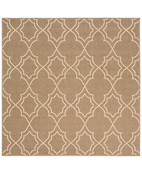 Livabliss Alfresco Alf-9587 Camel 7'3" Square Area Rug, Indoor/Outdoor