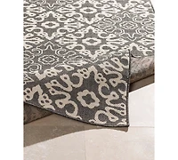 Livabliss Alfresco Alf-9637 Black 7'6" x 10'9" Area Rug, Indoor/Outdoor