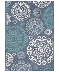 Livabliss Alfresco Alf-9666 Charcoal 2'3" x 4'6" Area Rug, Indoor/Outdoor
