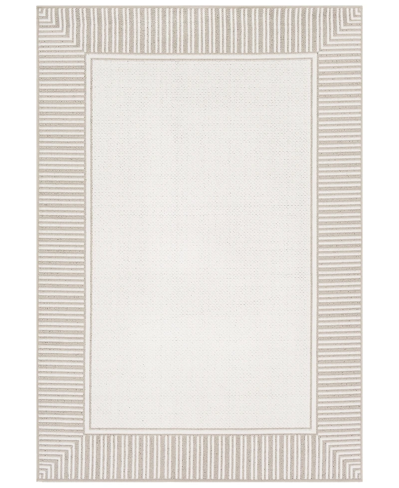 Livabliss Alfresco Alf-9681 Taupe 5'3" x 7'6" Area Rug, Indoor/Outdoor
