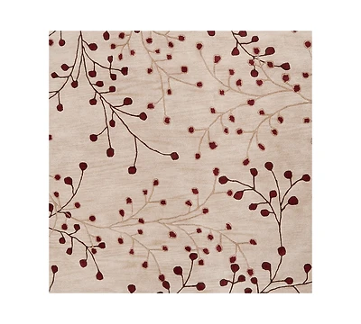 Livabliss Athena Ath-5053 Burgundy 6' Square Area Rug