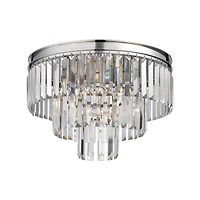 Palacial 3 Light Semi Flush in Polished Chrome