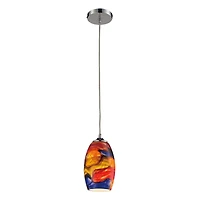 1 Light Pendant in Polished Chrome