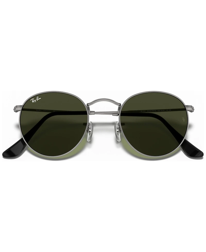 Ray-Ban Unisex Round Metal Sunglasses, RB3447