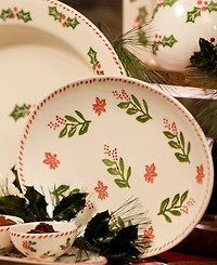 Euro Ceramica Natal Medium Oval Platter