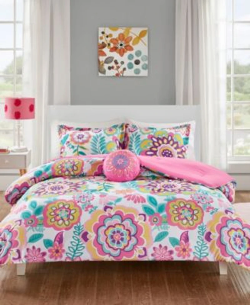 Intelligent Design Camille Floral 4 Pc. Comforter Sets