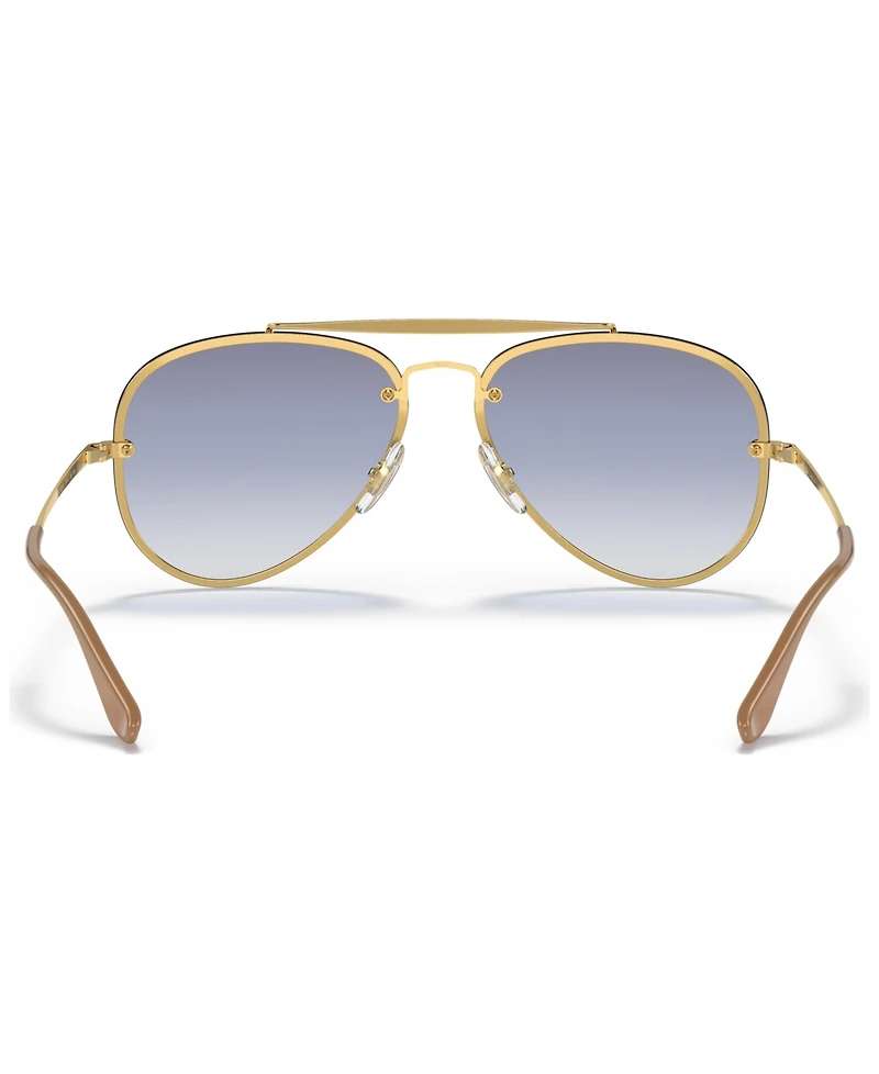 Ray-Ban Unisex Sunglasses, RB3584N 58 Blaze Aviator - Gold