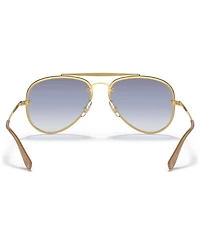Ray-Ban Unisex Sunglasses, RB3584N 58 Blaze Aviator - Gold