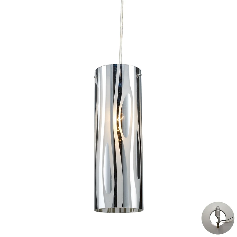 Chromia 1 Light Pendant in Polished Chrome