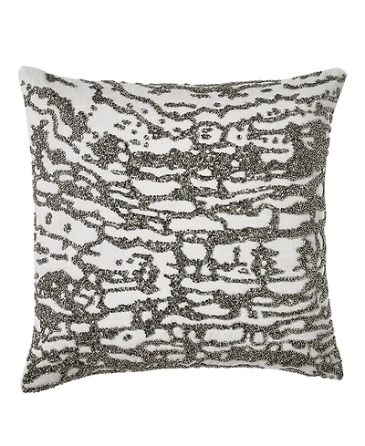 Donna Karan Home Luna Beaded Decorative Pillow, 16" x 16"