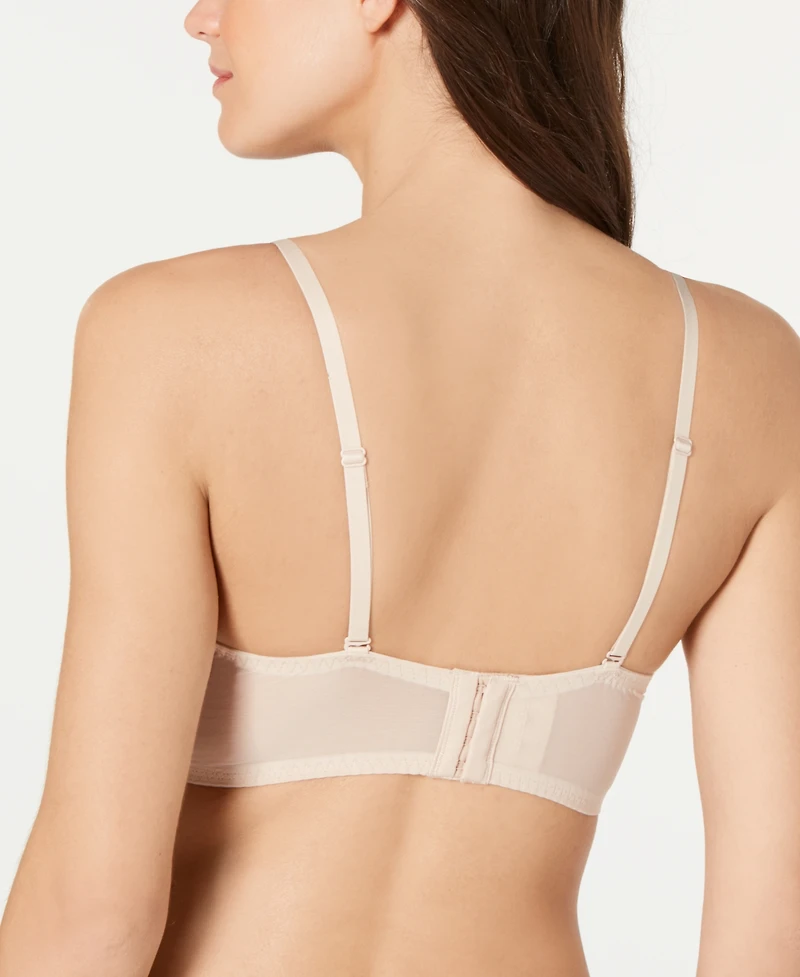 Maidenform Women's Pure Comfort Lace & Mesh Longline Wireless Bralette DM1188