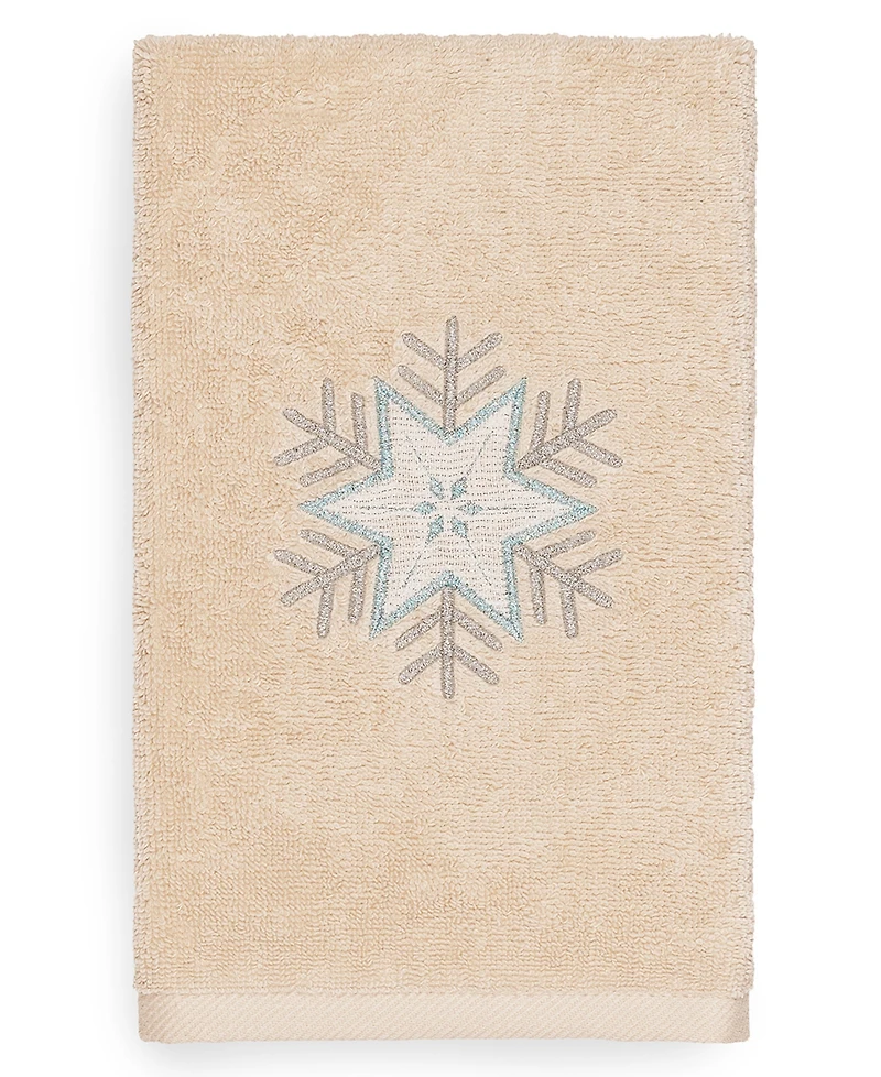 Linum Home Christmas Crystal 100% Turkish Cotton Hand Towel