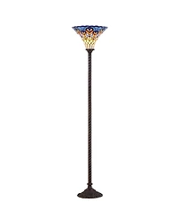 Jonathan Y Peacock Tiffany Torchiere Led Floor Lamp
