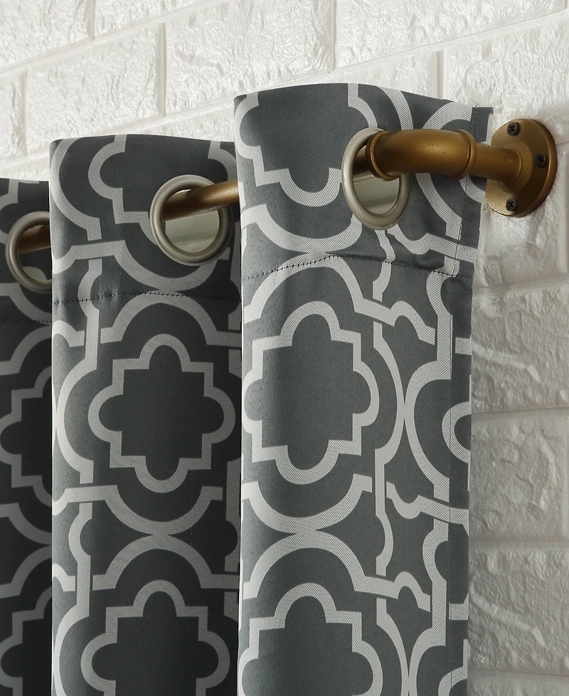 Barnett Trellis Blackout Grommet Curtain Panel