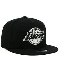 New Era Los Angeles Lakers Black White 9FIFTY Snapback Cap