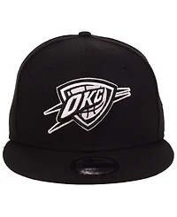 New Era Oklahoma City Thunder Black White 9FIFTY Snapback Cap