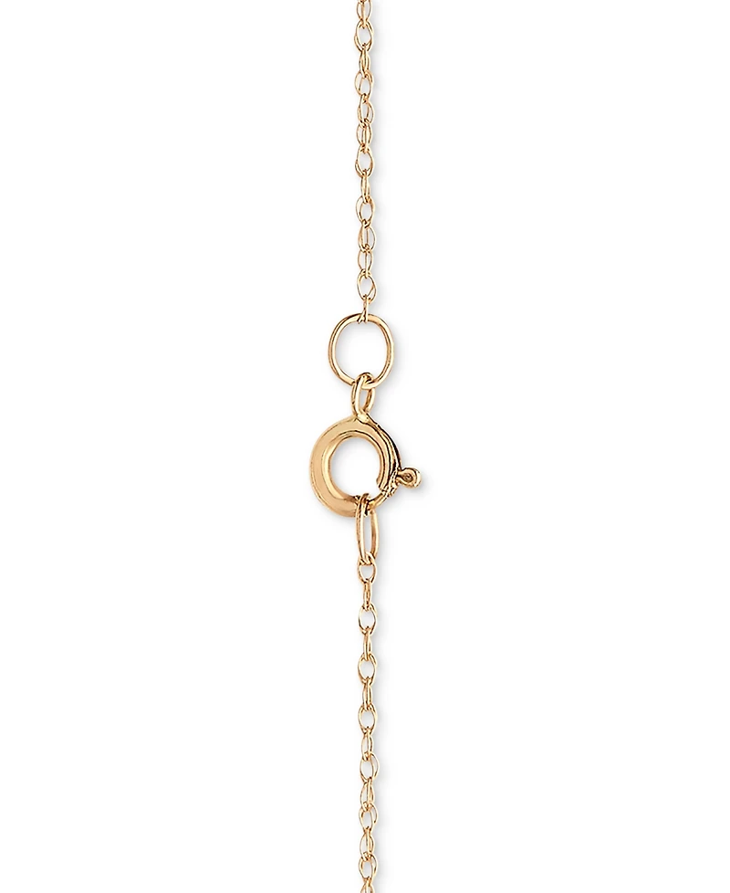 Diamond Cluster 18" Pendant Necklace (1/10 ct. t.w.) in 10k Gold
