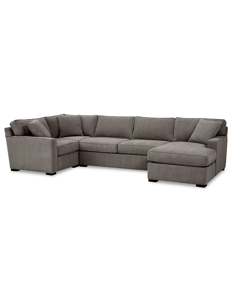 Radley -Pc. Fabric Chaise Sectional Sofa with Corner Piece