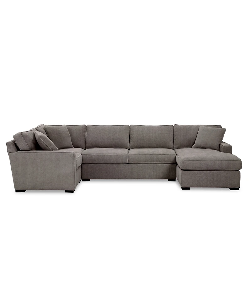 Radley -Pc. Fabric Chaise Sectional Sofa with Corner Piece