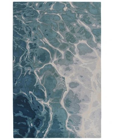 Liora Manne' Corsica 9146 Water 2' x 7'6" Runner Area Rug