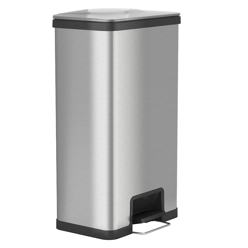 iTouchless 18 Gallon / 68 Liter AirStep Stainless Steel Kitchen Trash Can with Odor Filter