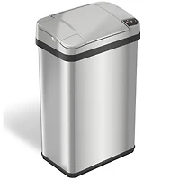 4 Gallon / 16 Liter Stainless Steel Sensor Bathroom Trash Can with Odor Filter