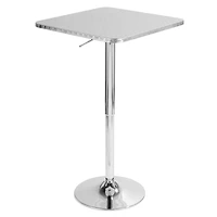 Lumisource Bistro Adjustable Square Bar Table