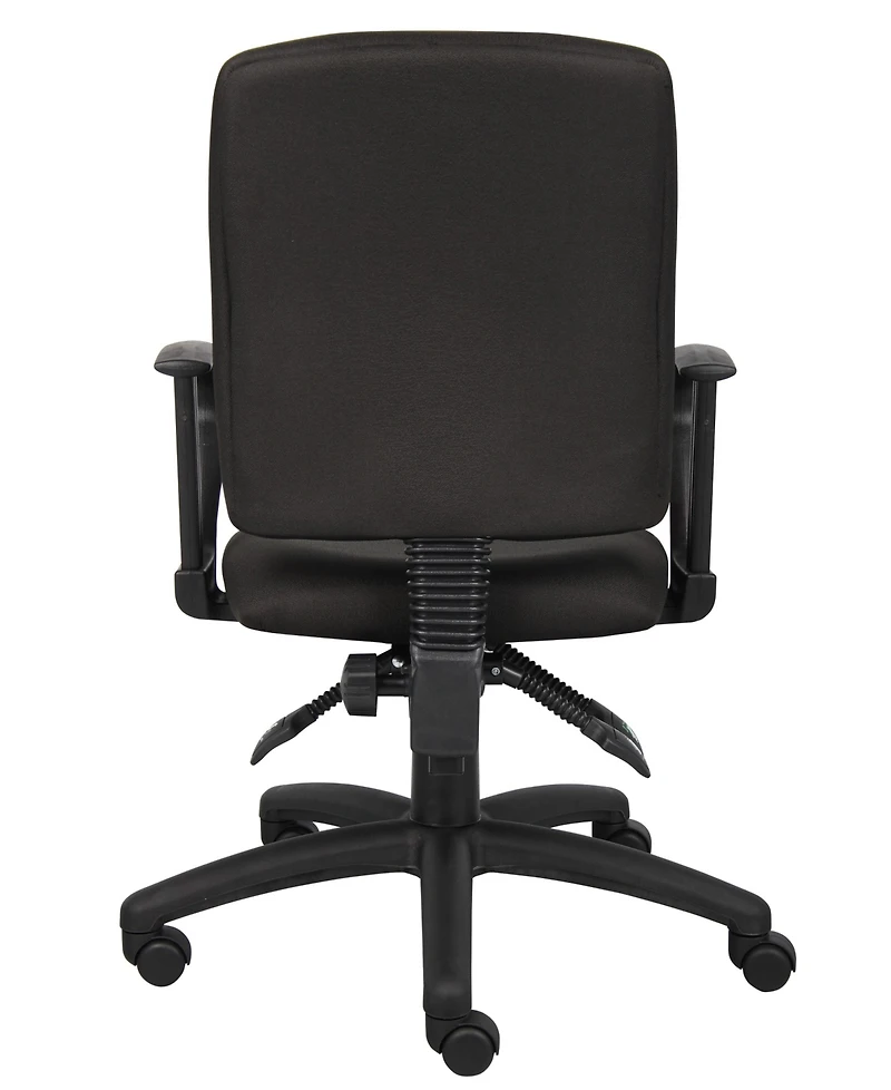Boss Office Products Multi-Function Fabric Task Chair W/Loop Arms