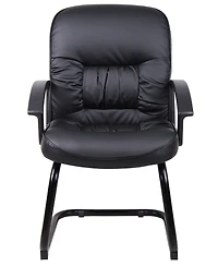 Boss Office Products Mid Back LeatherPlus Guest Chair
