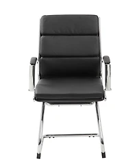 Boss Office Products Executive CaressoftPlus Guest Chair with Chrome Finish