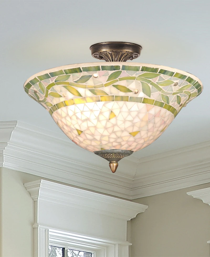 Dale Tiffany Cadena Mosaic Flush Mount