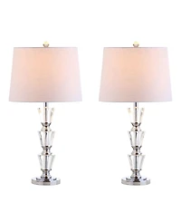 Jonathan Y Layla Crystal Led Table Lamp, Set of 2