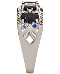 Sapphire (2-7/8 ct. t.w.) & Diamond (1/3 Ring 14k White Gold (Also Emerald, Tanzanite and Ruby)