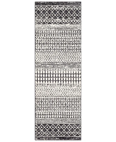 Livabliss Elaziz Elz-2307 Black 2'7" x 7'6" Runner Area Rug