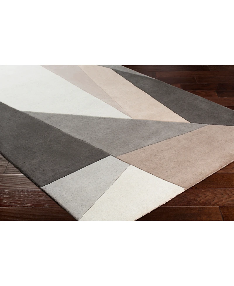 Livabliss Forum Fm-7225 Charcoal 5' x 8' Area Rug