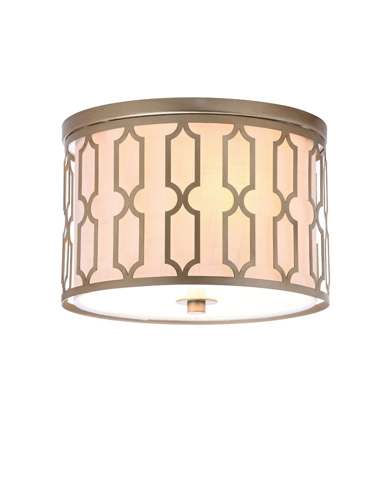 Jonathan Y Link 2-Light Metal Led Flush Mount