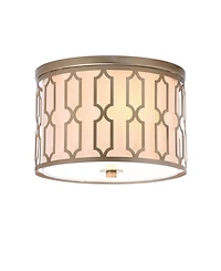 Jonathan Y Link 2-Light Metal Led Flush Mount