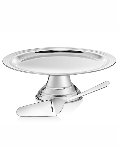 Godinger Revere Footed Cake Plate with Server