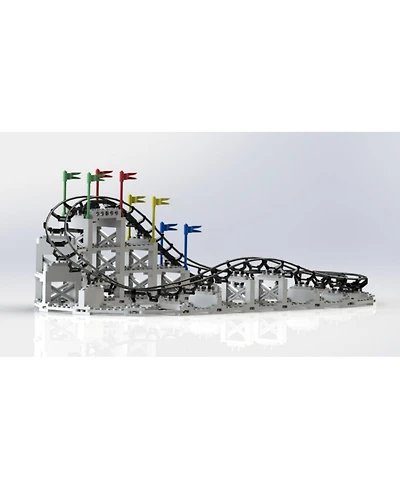 Cdx Blocks Brick Construction Little Dipper Roller Coaster Building Set