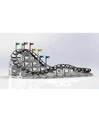 Cdx Blocks Brick Construction Little Dipper Roller Coaster Building Set
