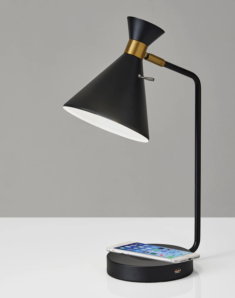 Adesso Maxine Wireless Charging Desk Lamp
