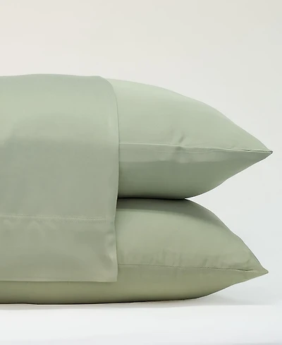 Cariloha Classic 2-Piece Twill Pillowcase Set | Tahitian Breeze Standard Viscose Material Allergy Resistant, Thermal-Regulating & Extra soft