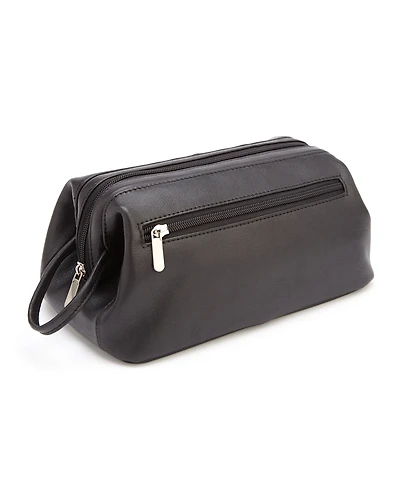 Royce New York Colombian Leather Toiletry Bag