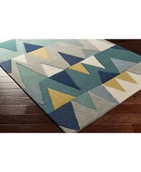 Livabliss Kennedy Kdy 3012 Bright Blue Area Rug Collection