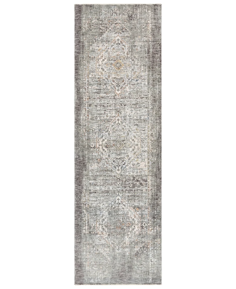 Livabliss Presidential Pdt-2311 Medium Gray 3'3" x 10' Runner Area Rug